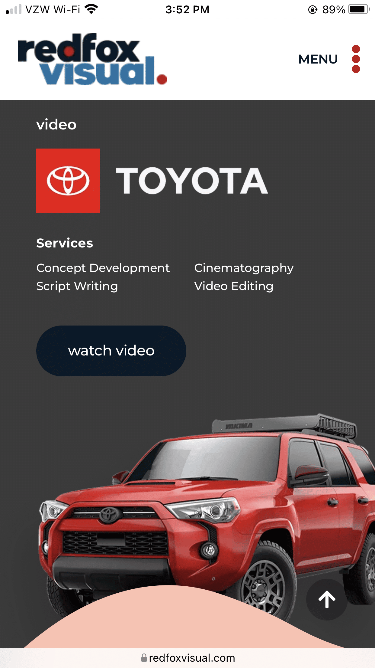 Redfox mobile website view