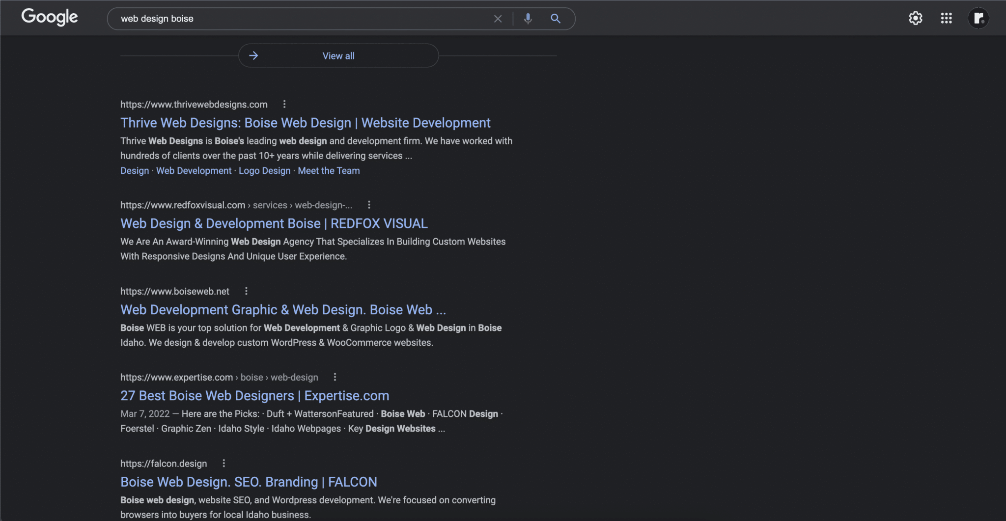 How To Choose The Right Seo Company To Skyrocket Your Google Rankings In 2023 2 google search results for redfox visual