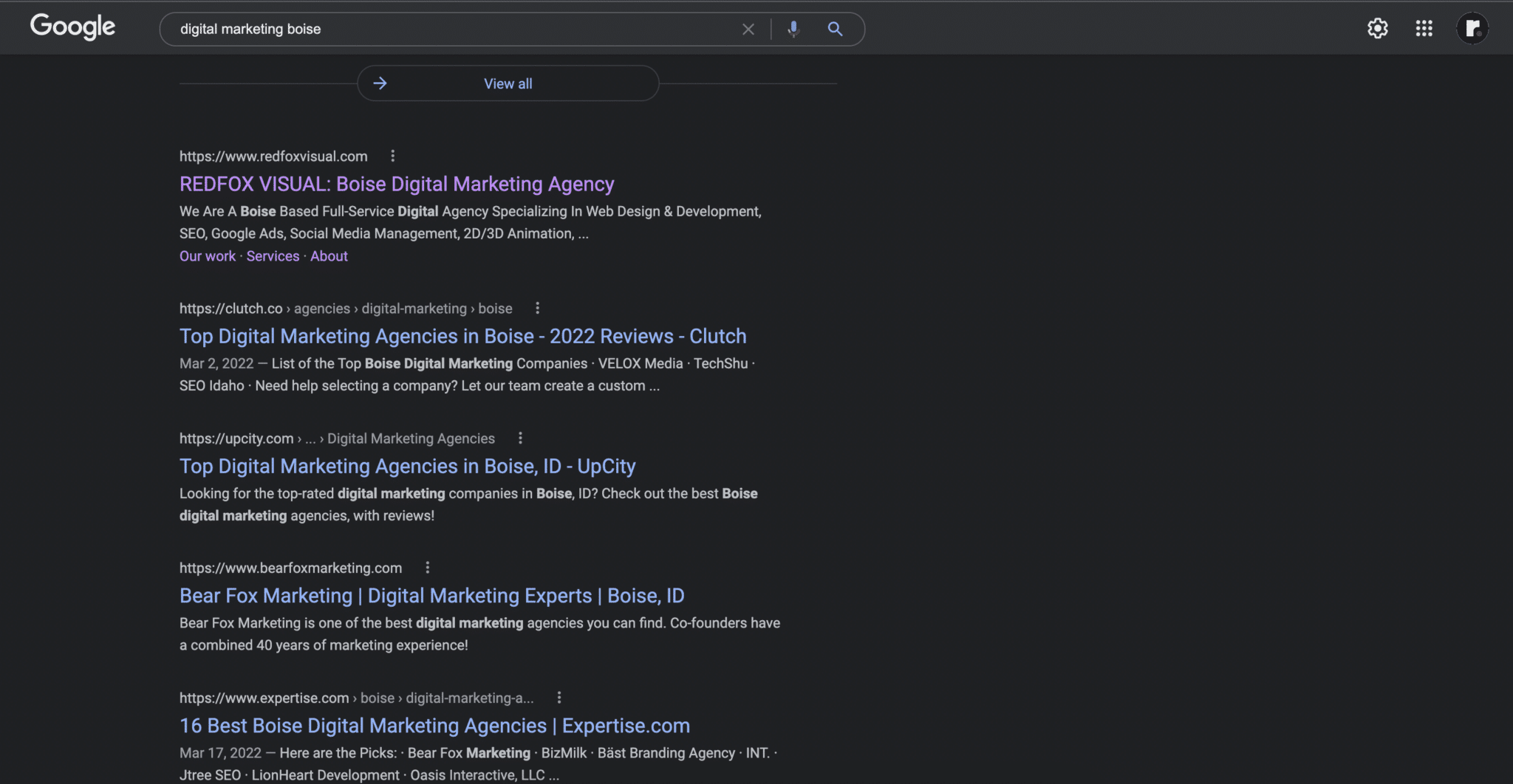 How To Choose The Right Seo Company To Skyrocket Your Google Rankings In 2023 3 google search results for redfox visual