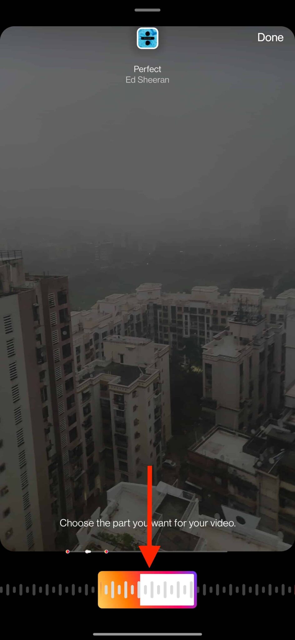 How To Add Music To Instagram Reels The Right Way 4 screenshot showing a reel video in creation with an option to add music